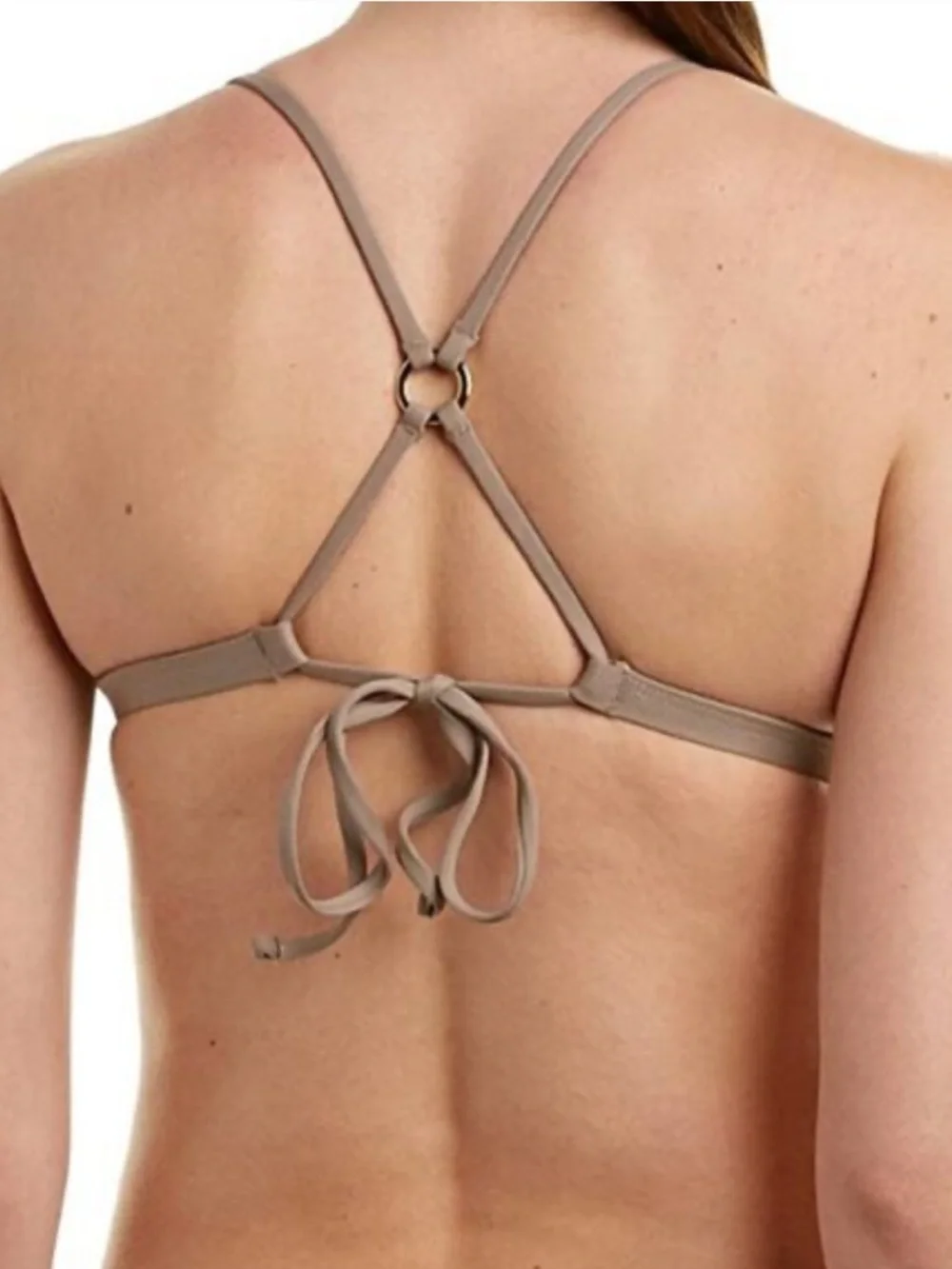 Two-Piece La Blanca Deco Stud String Bikini in Pebble size 10 - Picture 3 of 5